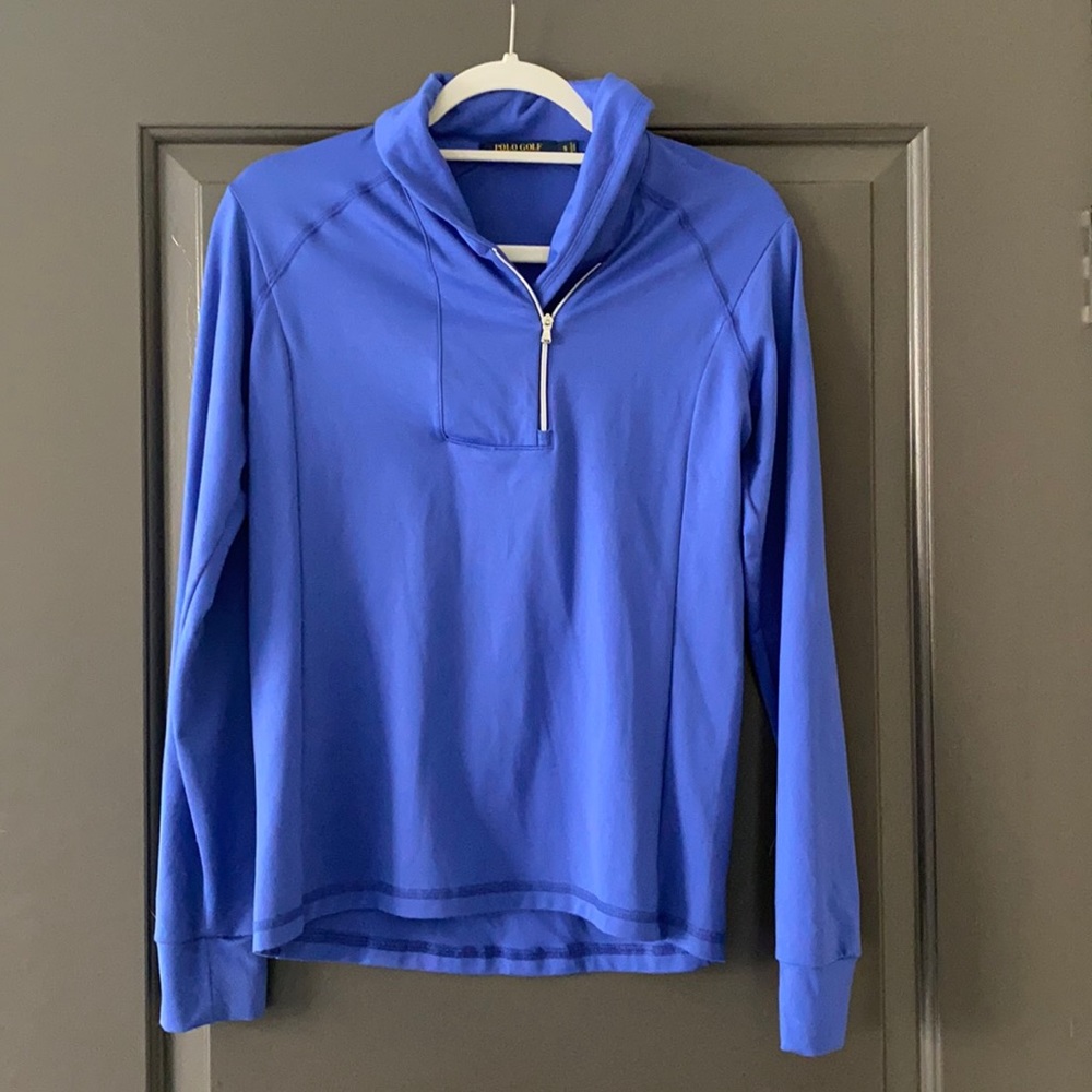 Cornflower blue Ralph Lauren Polo golf quarter zip